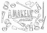 Kunstenaar Omhoog Beauty Cosmetics sketch template