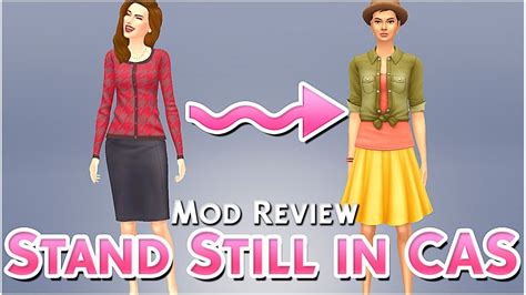 stand still in cas mod los sims 4 mod review youtube