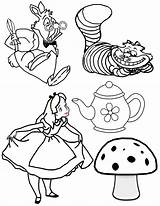 Party Tea Wonderland Alice Coloring Mad Hatter Pages Clip Drawing Clipart House Drawings Hatters Disney Teapot Cartoon Draw Line Color sketch template
