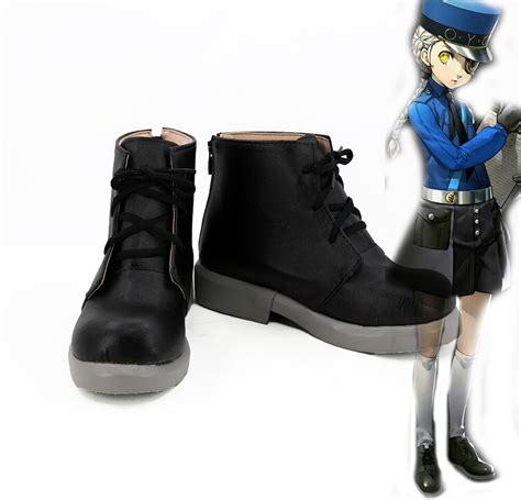 persona 5 justine and caroline cosplay boots shoes custom made in shoes