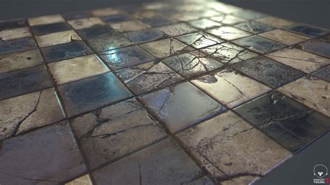 artstation checkerboard floor tiles