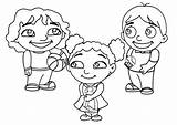 Coloring Pages Friends Playing Children Furreal Group People Getcolorings Kids Colouring Color sketch template