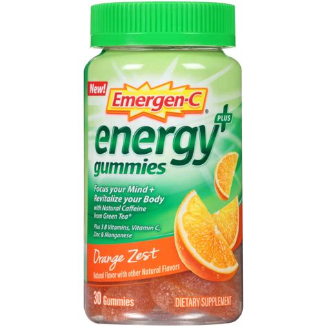 emergen  energy gummies orange zest ct walmartcom