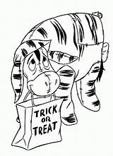Coloring Pages Trick Treat Popular Cute sketch template