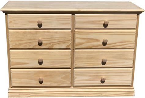 amazoncom wide wooden  drawer dresser unfinished chest