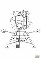 Coloring Station Module Pages Lunar Landing Gas Space Getcolorings Drawing Genuine Printable sketch template