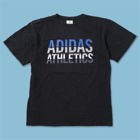 vintage adidas athletics  shirt large double double vintage