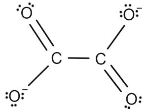 oxalate ion   draw  lewis structure