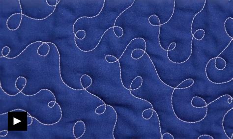 motion quilting single loop pattern easy  motion quilting