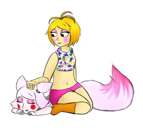 Mangle X Toy Chica By Maimed Bunny On Deviantart