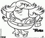 Trolls Lady Glitter Sparkles Coloring Pages Troll Poppy Printable Template Cooper Mandy sketch template