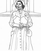 Tubman Madam Harriet Bestcoloringpagesforkids Hariett Coloringhome Freeprintabletm sketch template