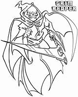 Reaper Grim Coloring Pages Printable sketch template