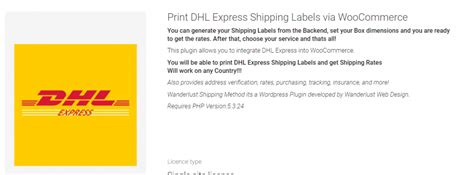 woocommerce dhl express premium plugins  real time rates  label printing learnwoo
