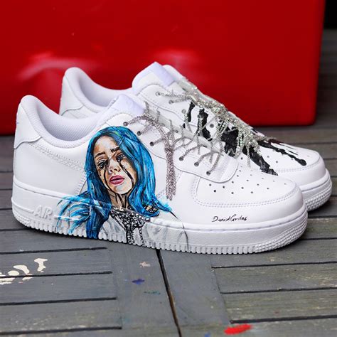 hand painted afs  billie eilish rsneakers