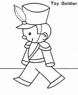 Soldier Coloring Pages Toys Christmas Little Print Color Tocolor Button Using sketch template