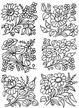 Embroidery Hungarian Patterns Folk Designs Visit Hand sketch template