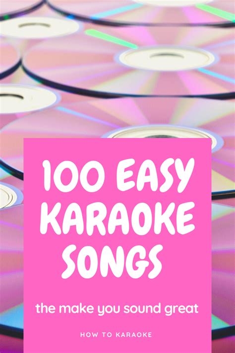 easiest karaoke songs     sound great karaoke songs diy karaoke party