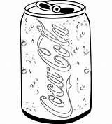 Coca Soda Coke Zero sketch template