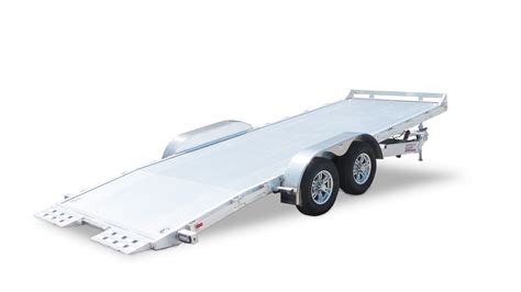deluxe  gvwr aluminum tilt car trailer aluminum floor  ft kaufman trailers