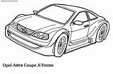 Opel Astra Coloring Cars Treme Coupe Transport Car Pages Honda Lexus Z9 Bmw sketch template