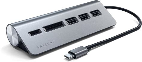 amazoncom satechi type  aluminum usb hub microsd card reader compatible