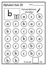 Dab Alphabet Lowercase Worksheets sketch template