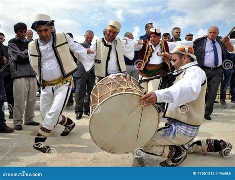 traditional gorani male dancing editorial photography image  kosovo