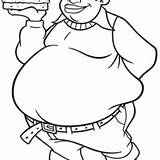 Fat Coloring Pages Man Albert Boy Drawing Stupid Burger Bring Big Getdrawings Netart Color sketch template