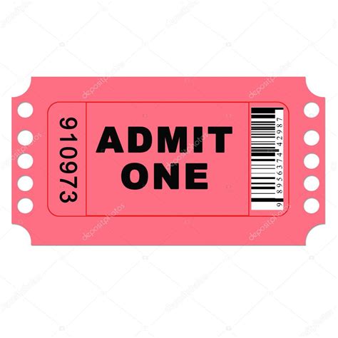 isolated admit  ticket stock photo  fiftycents