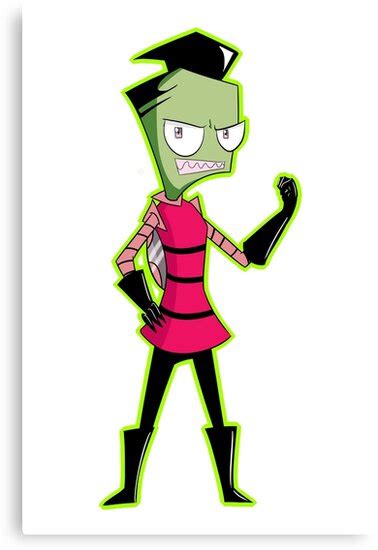 Invader Zim ~ All Grown Up Canvas Print By Irkenoverlord