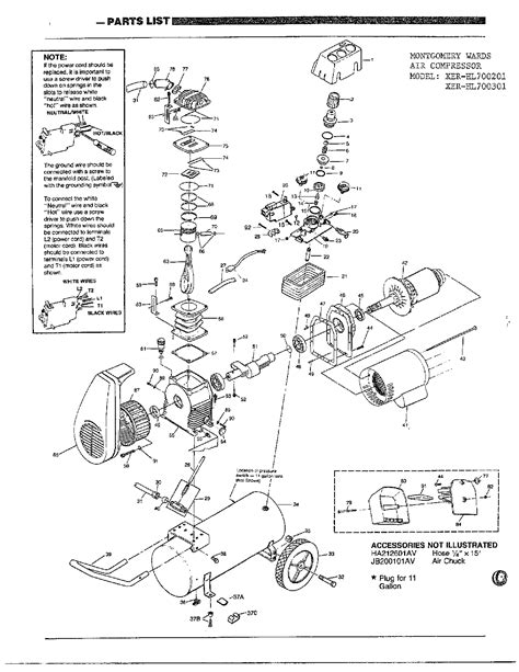 campbell hausfeld air compressor parts diagram wiring