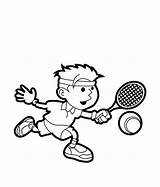 Tennis Coloring Pages Children Sports Sport Play Kids Player Drawing Printable Color Sheets Board Court Bulletin Drawings Getdrawings Downloadable Fun sketch template