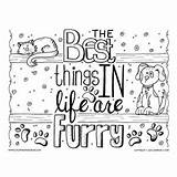 Coloring Pages Cat Dog Sheets Adult Printable Pet Color Animal Pets Life Colouring Quotes Things Furry Kids Template Adults Books sketch template
