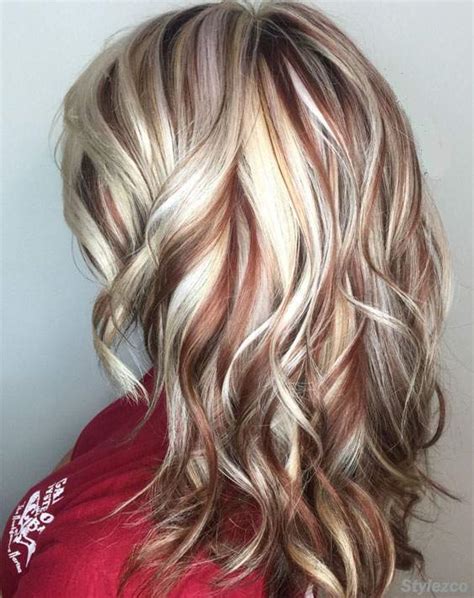 Lovely Blonde Red Copper Hair Color Highlights For Every