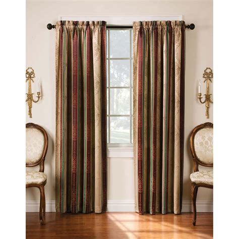 top   multi coloured striped curtains