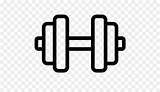 Dumble Clipart Barbell Dumbbell Webstockreview Clip Physical Icons Computer sketch template
