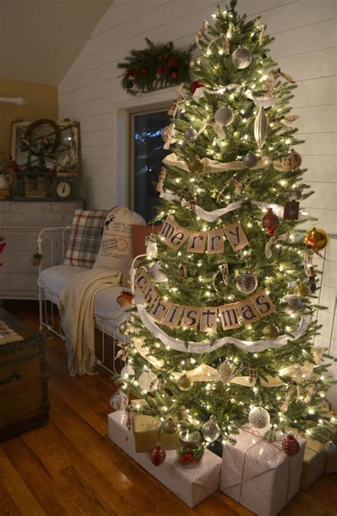 vintage farmhouse christmas tree sarah joy christmas tree decorations farmhouse christmas