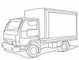 Truck Box Drawing Coloring Pages Getdrawings sketch template