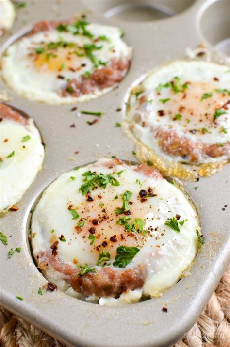 Low Syn Sausage And Egg Breakfast Muffins Slimming Eats Weight