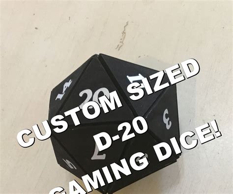 custom size  sided dice  steps  pictures instructables