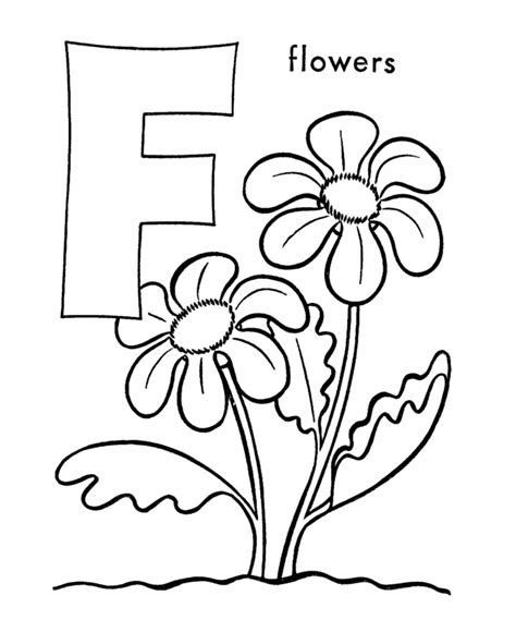 abc alphabet coloring sheet    flowers honkingdonkey