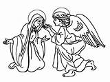 Angel Coloring Gabriel Mary Pages Angels Appears Drawing Shepherds Visits Color Getdrawings Printable Sketch Getcolorings Template sketch template