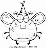 Hat Party Fly Wearing Clipart Drunk Birthday Royalty Vector Cartoon Thoman Cory Clipartpanda Illustration Insect Clip sketch template