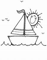 Colorear Barcos Sailboat Sail Boats øµù øª ùˆùšù øªù ãƒšãƒ Mewarnai ðºñ ðºð Coloringhome sketch template