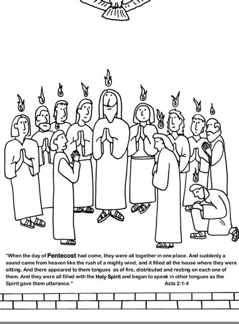 day  pentecost coloring pages pentecosthub