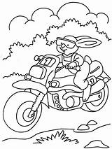 Coloring Bike Riding Rabbit Pdf Open Print  Pages Color Comments sketch template