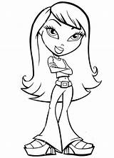 Coloring Pages Bratz Jade Kidz Wind Blowing Photoshoot Getcolorings Printable Getdrawings Blow sketch template