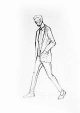 Walking Drawing Person Sketch Man Drawings Paintingvalley Sketches Illustration sketch template