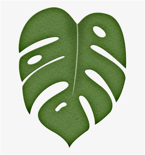 tropical leaf template printable